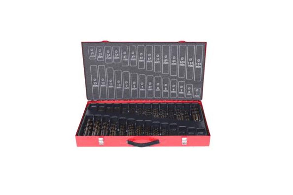 KS Tools 330.3650, Bohrer, Bohrerbit-Set, Drehung der rechten Hand, Metall, Kunststoff, Holz, 130°, Bodenschnellarbeitsstahl (HSS-G)