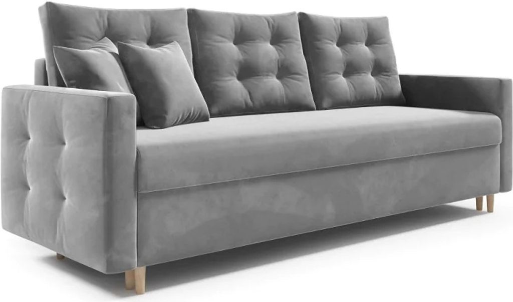 Schlafsofa PETI, Sofa mit Schlaffunktion und Bettkasten, Produktbild 