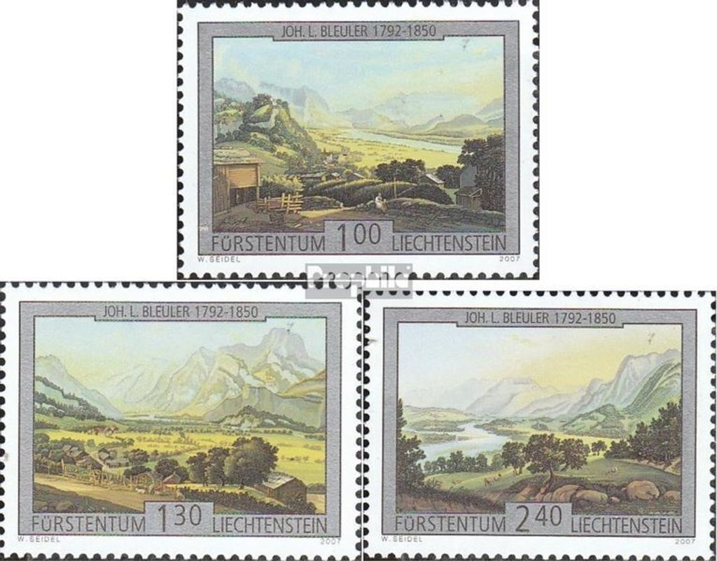Briefmarken Liechtenstein 2007 Mi 1448-1450 (kompl.Ausg.) gestempelt Der Rhein
