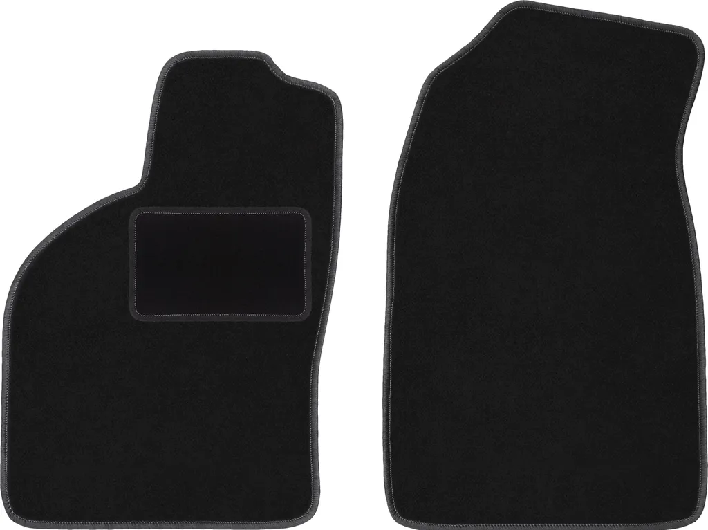 Wielganizator tappetini auto velours anteriori adatto per Saab 9-3 I (1998-2002, Aero, liftback, berlina) neri, set 2 pz, con fissaggi