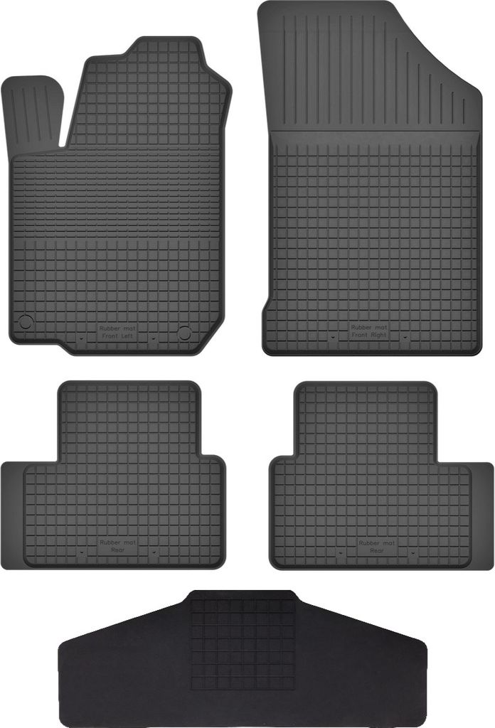 Gummi Fußmatten Set Für: Citroen Ds3 (2009-2016) Gummimatten Schwarz