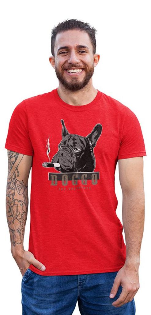 D&B Uni Polo ST00177 Doggo Rot-Größe 5XL
