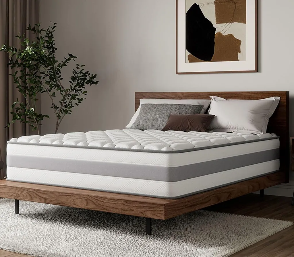 Matelas pour Mal de Dos 90x200 cm - Soutien Lombaire Ressorts et Mousse