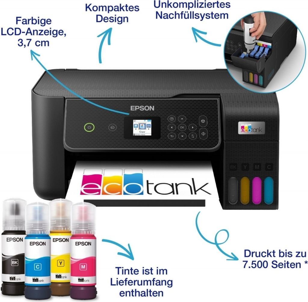 Epson EcoTank ET-2871 Inkjet A4 5760 x 1440 DPI 33 strán za Obrázok produktu 6