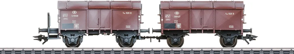 Wagons à Toit Ouvrant H0 Märklin 46018 pour Fret Ferroviaire Belge SNCB
