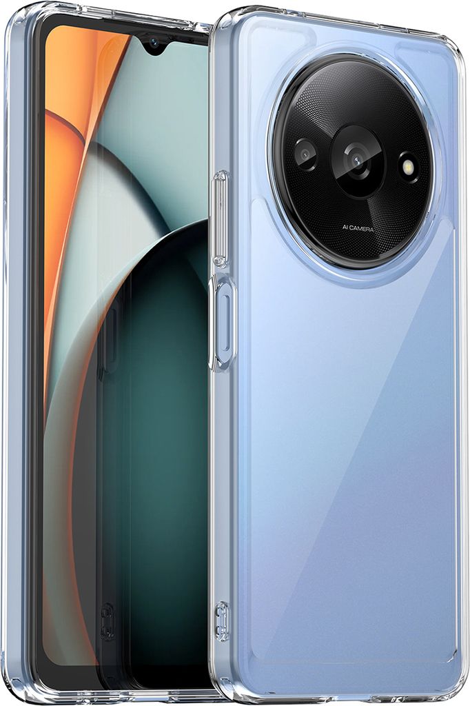 Schutzhülle für Xiaomi Redmi A3 Klar Rückseite Stoßfeste TPU Silikon Bumper Hülle Transparent