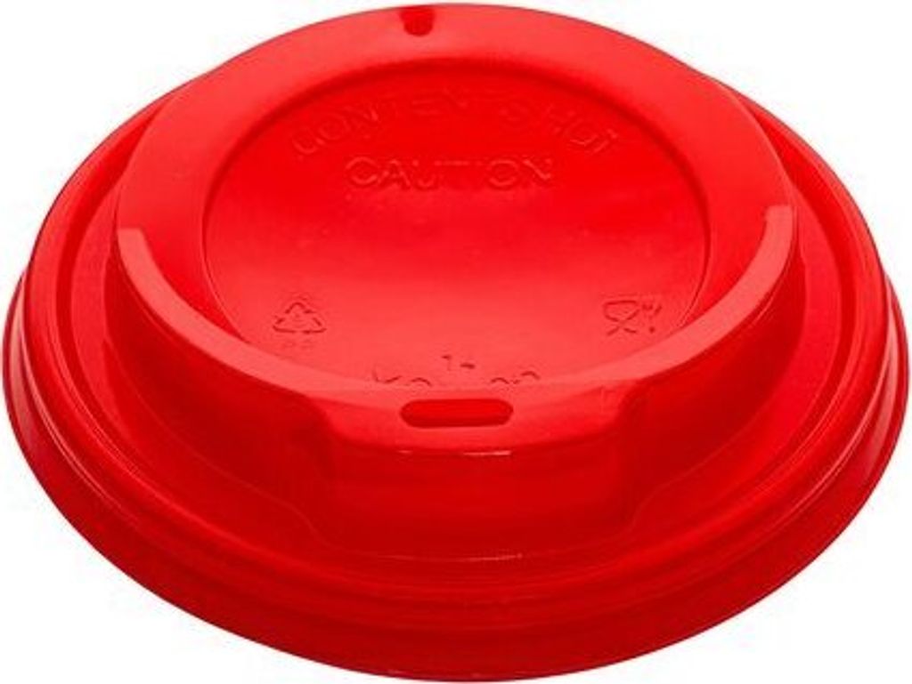 200x Domdeckel rot für Pappbecher COFFEE TO GO mit 80mm Ø