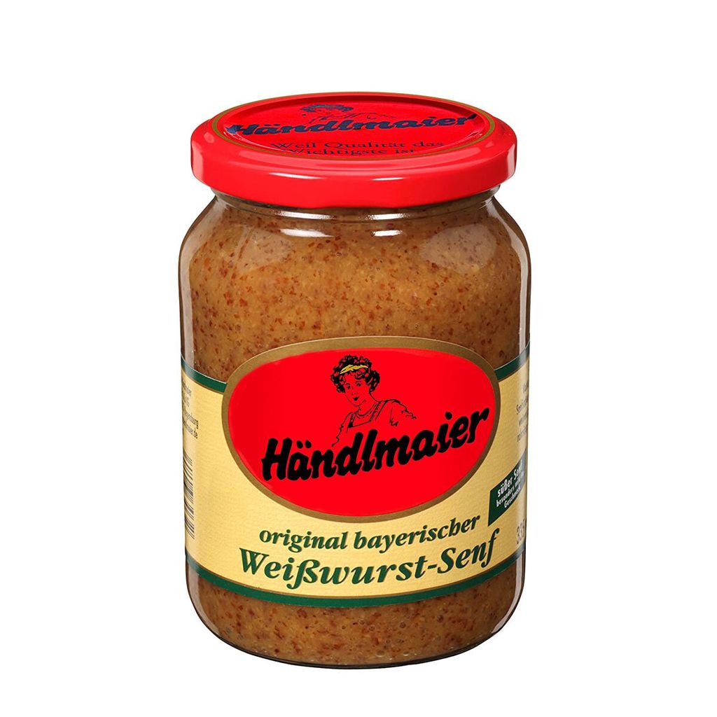 Händlmaier oryginalna bawarska kiełbasa cielęca musztarda Zdjęcie produktu 
