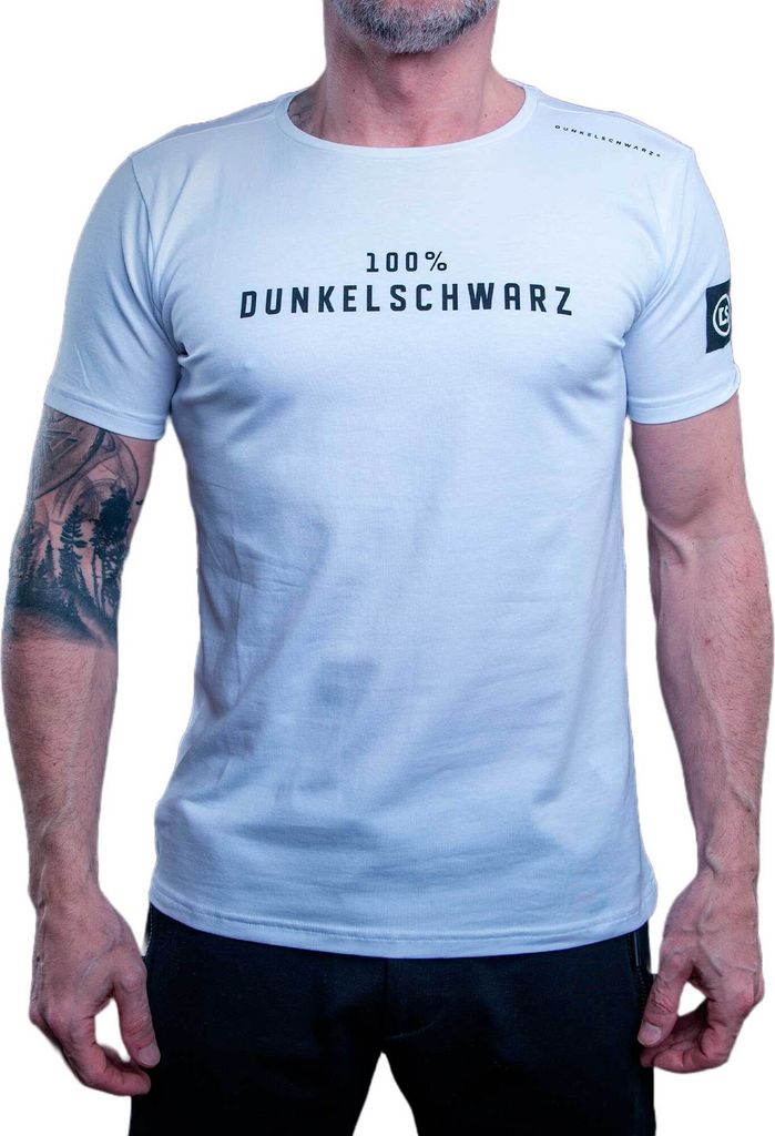 Dunkelschwarz T-Shirt DS-1 PROZENT white - M Produktbild 