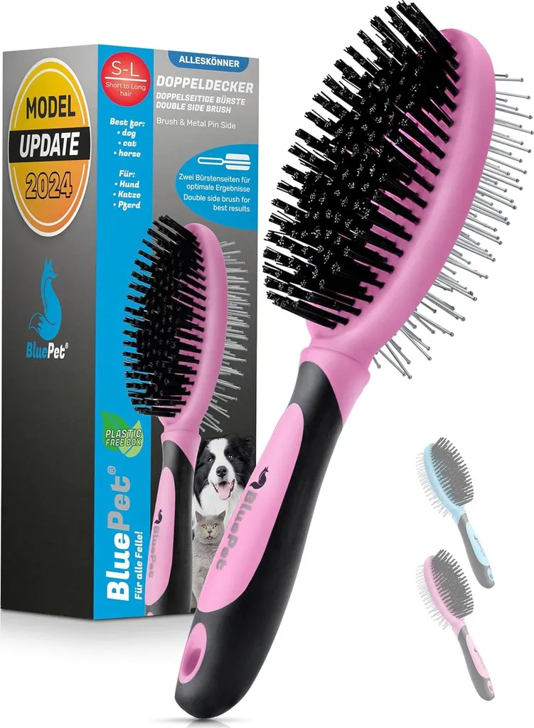 Brosse anti-nœuds pour pelage brillant - Stop aux poils emmêlés chat