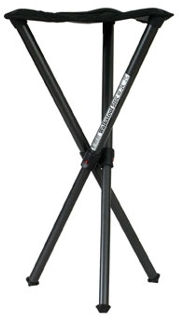 Walkstool - Basismodell - Schwarz - Klappbarer Hocker - 3 verstellbare Aluminiumfüße - Höhe von 50 bis 60 cm - Maximale Belastung 150 bis 175 kg...