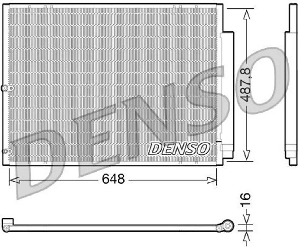 Condenseur de clim avec déshydrateur pour Lexus RX série MHU3 et GSU3