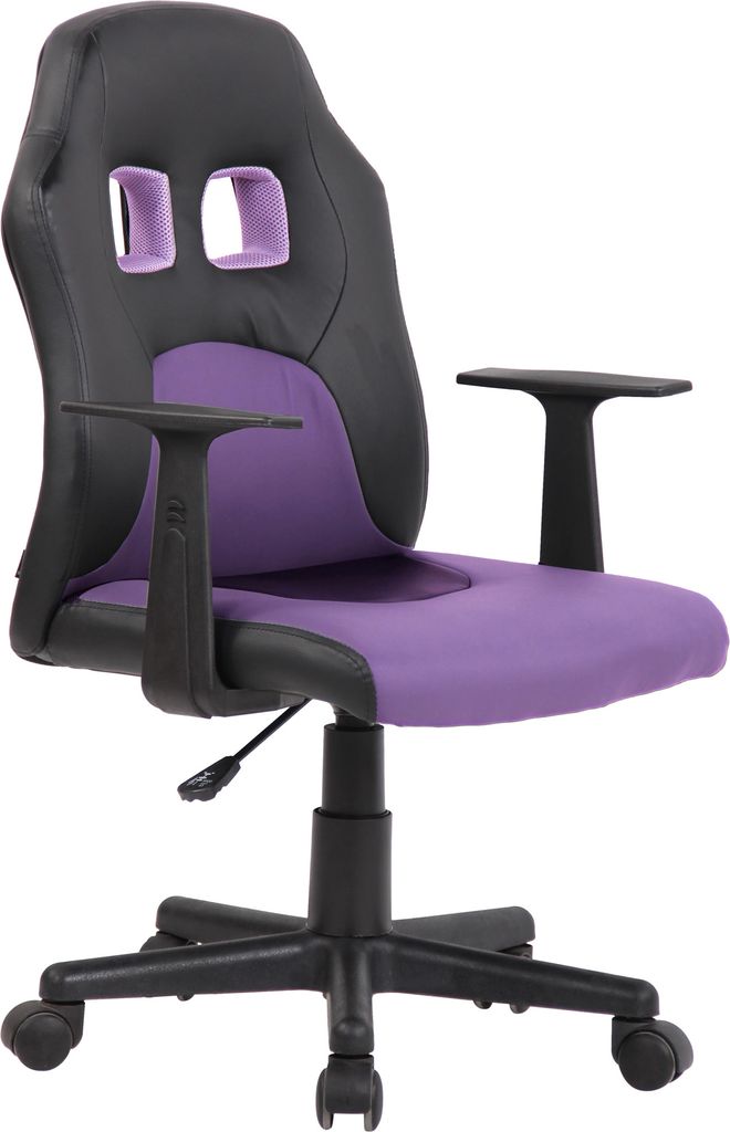 Kinder Bürostuhl HLO-CP91 schwarz/lila