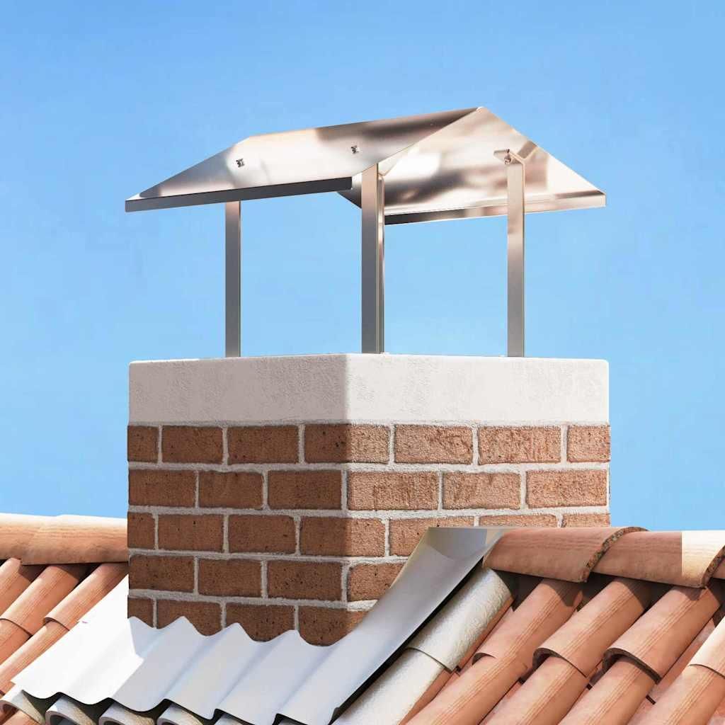 Möbel Kaminhaube Silber 50 x 60 x 37 cm Edelstahl - Sonstiges Kaminzubehör 42008435