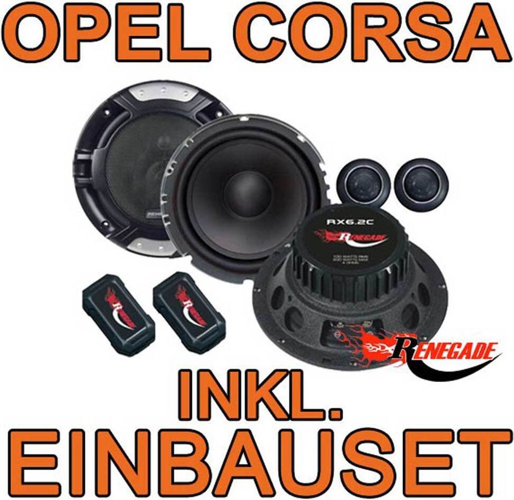 Renegade RX 6.2c - 16,5cm Komponenten-System für Opel Corsa B, C, D - justSOUND