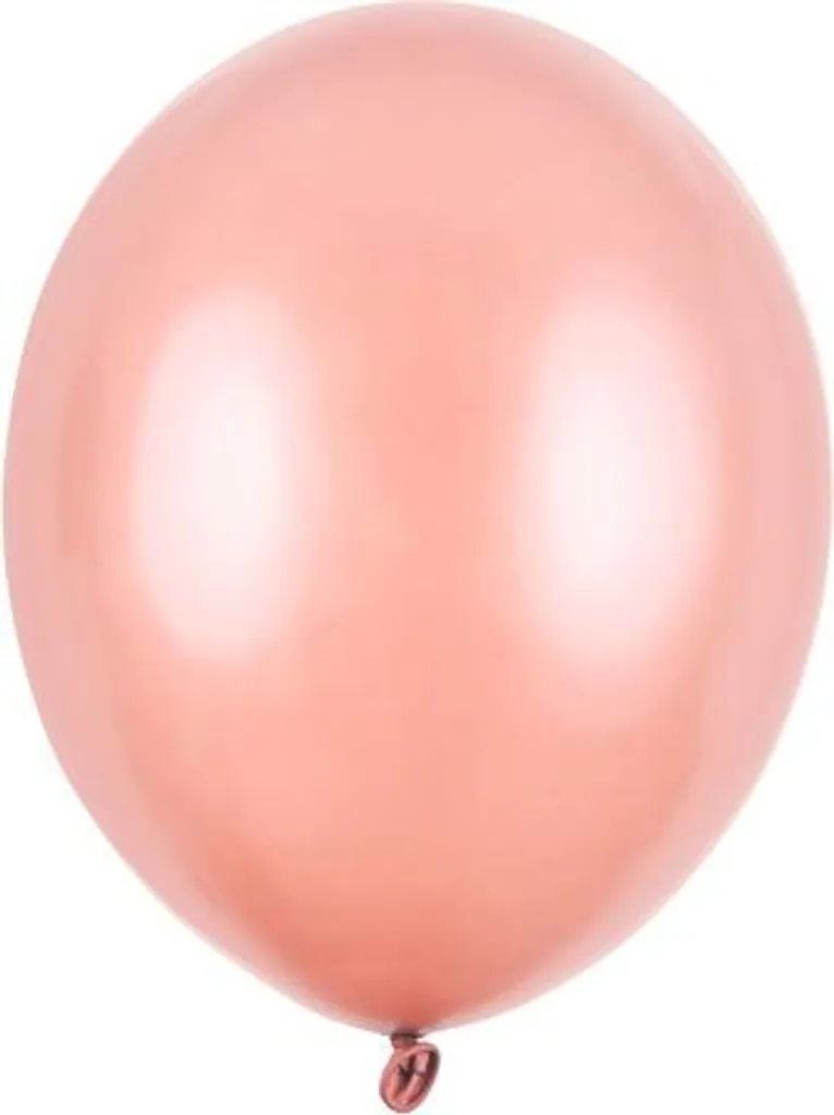 Ballons de Baudruche Métallisés Rose Gold 27cm - Lot de 100 pour Décoration