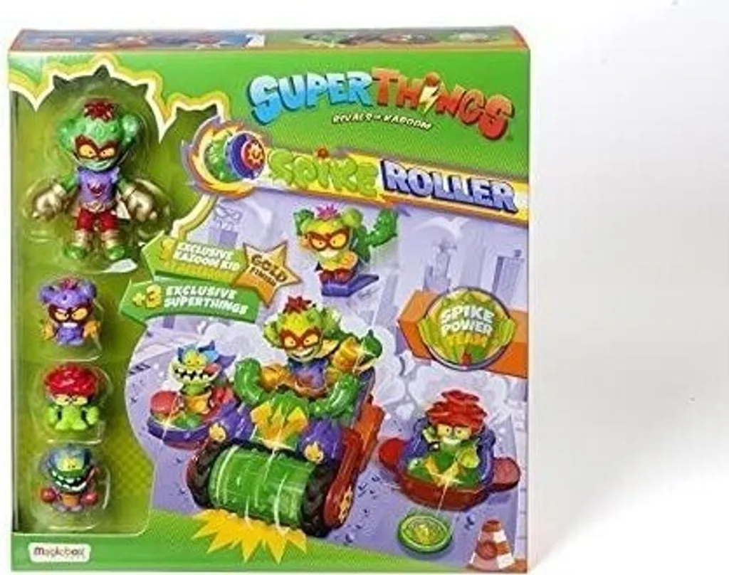 Superthings Kazoom Kids Spike Roller - Véhicule de Combat avec Figurine - 5