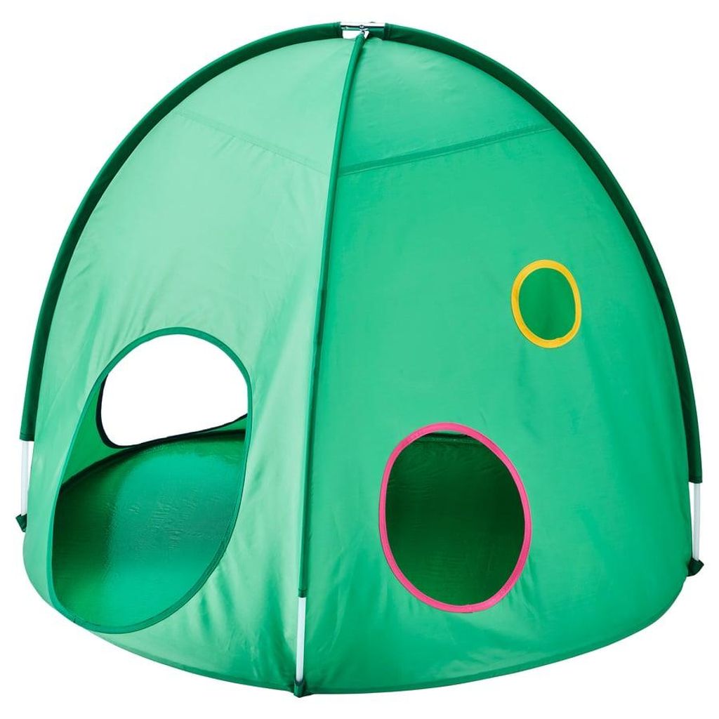 DVÄRGMÅS Spielzelt grün Ø98×80 cm – Kinderzelt – faltbar – für Kinderzimmer & Spielbereich