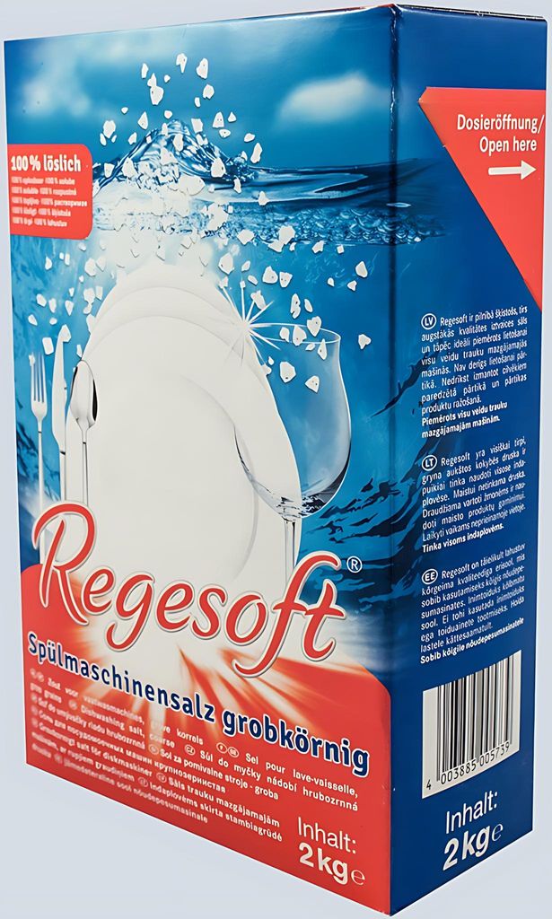 Spülmaschinensalz Regesoft, Premium- salz, grobkörnig, 100% löslich,