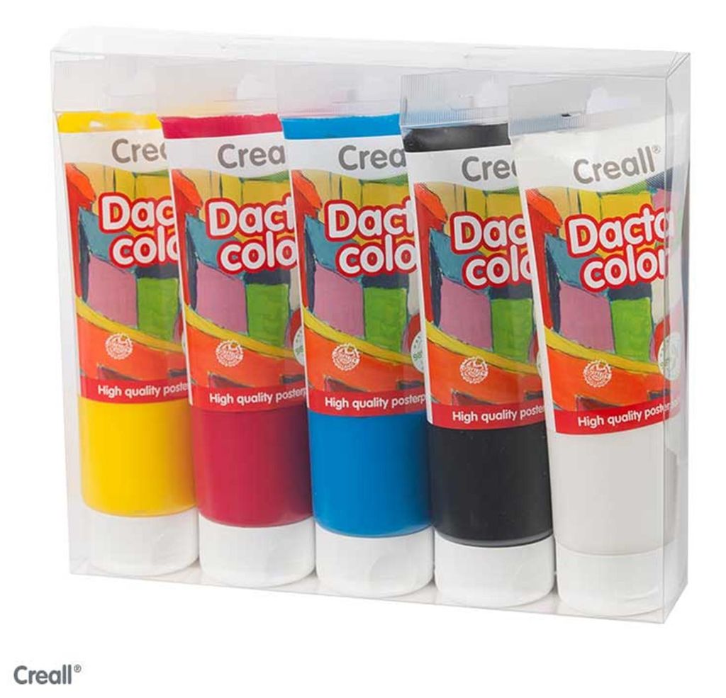 Creall Dacta Color Plakatfarbe, 5 x 250 ml