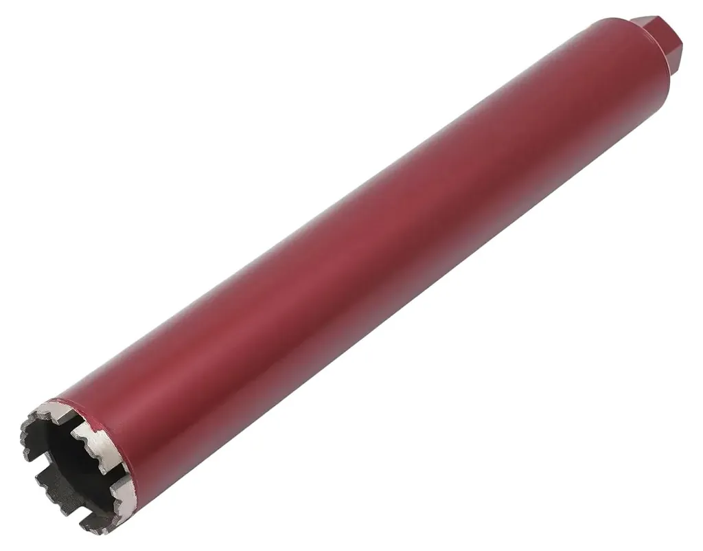 Foret diamanté rouge 63 mm à haute résistance, profondeur 400 mm