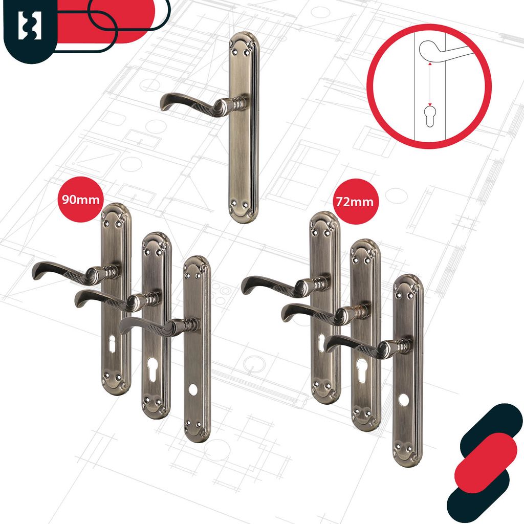 Maniglia Per Porta In Ferro Battuto 90mm - Per Interni Ed Esterni, Antiruggine E Sicura - Foto 10