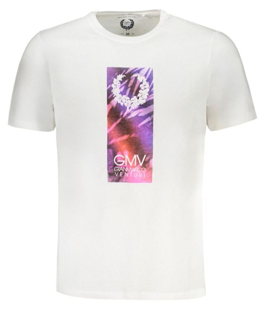 Kurzarm TShirt Rundhals Logo Gian Marco Venturi AU01417MARINO : Größe - 2XL Größe: 2XL