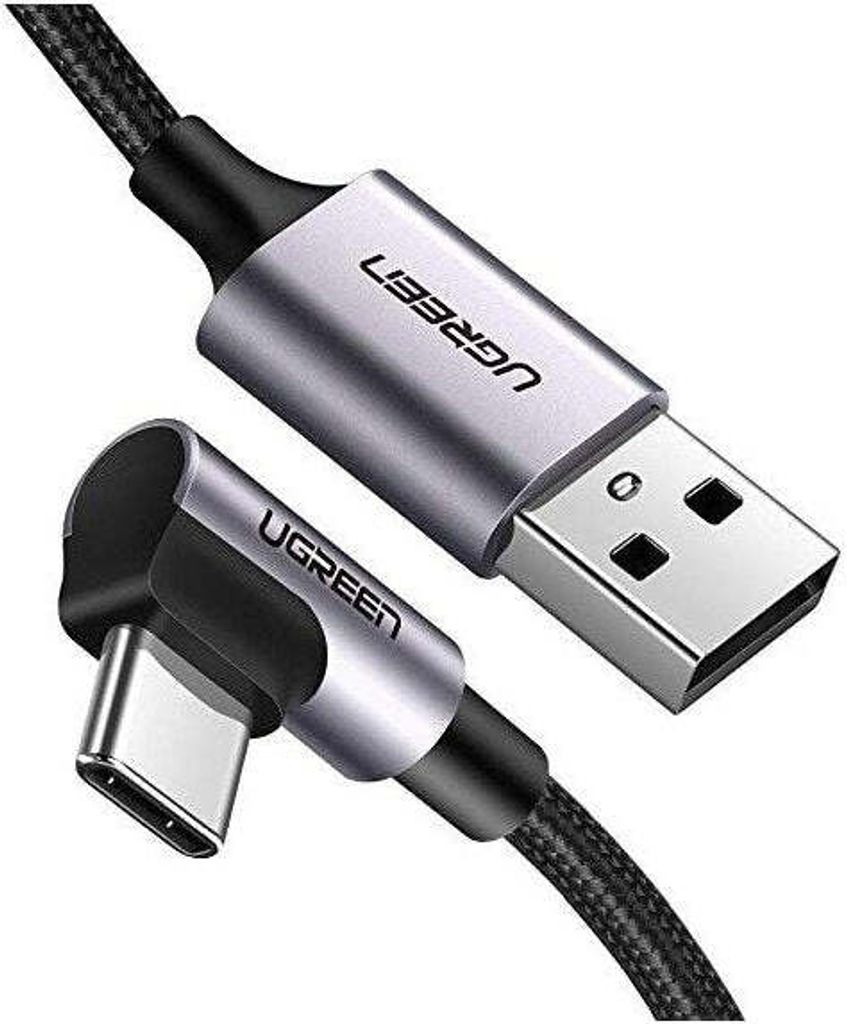 Ugreen Kątowy Kabel Przewód Usb - Usb Typ C 1M 3A Szary Zdjęcie produktu 18