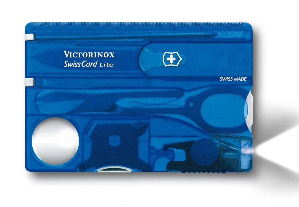 Victorinox SwissCard Lite Saphir : kit de survie urbain pour portefeuille