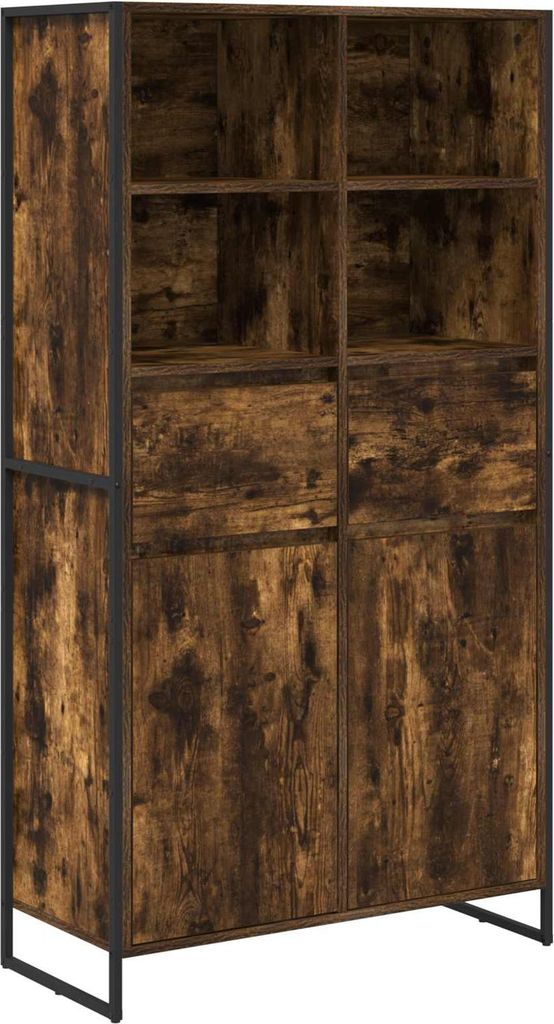 Sideboard 2 pcs Raucharbe 81 x 36 x 150.5 cm Holzwerkstoff