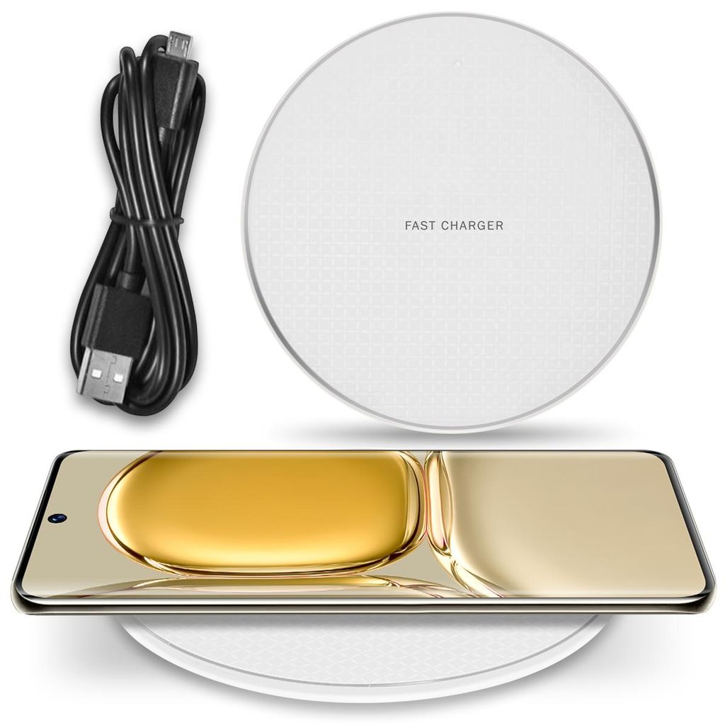 QI Wireless Induktive Ladestation für Huawei P50 Pro Plus 15W Ladegerät Kabellos