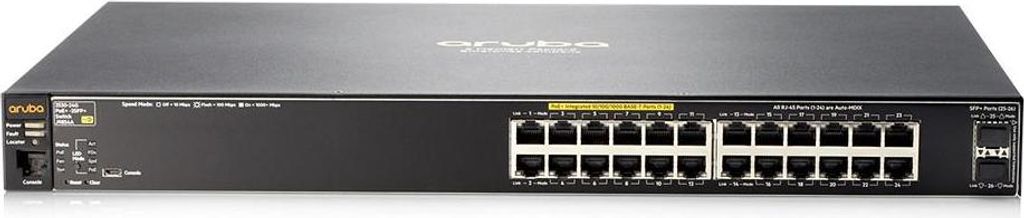 HPE Aruba Networking Aruba 2530 24 PoE+ Managed L2 Fast Ethernet (10/100) Power over Ethernet (PoE) 1U