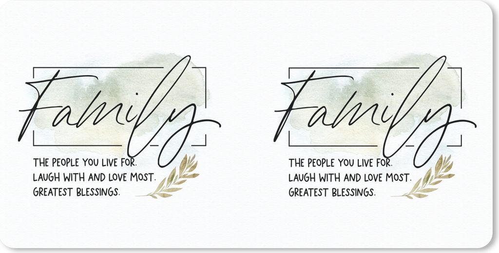 MuchoWow Mauspad Mousepad Zitate - Sprichwörter - Familie 60x30 cm - Mousepads - Maus Mat - Pad - Mausunterlage - Nachhaltig