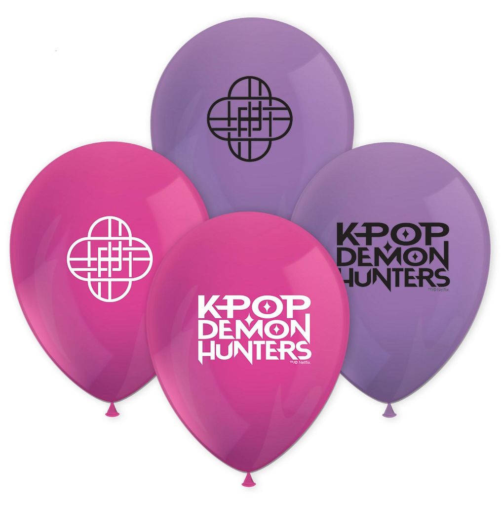 KPOP Demon Hunters – 8 balónikov – fialová/ružová Obrázok produktu 