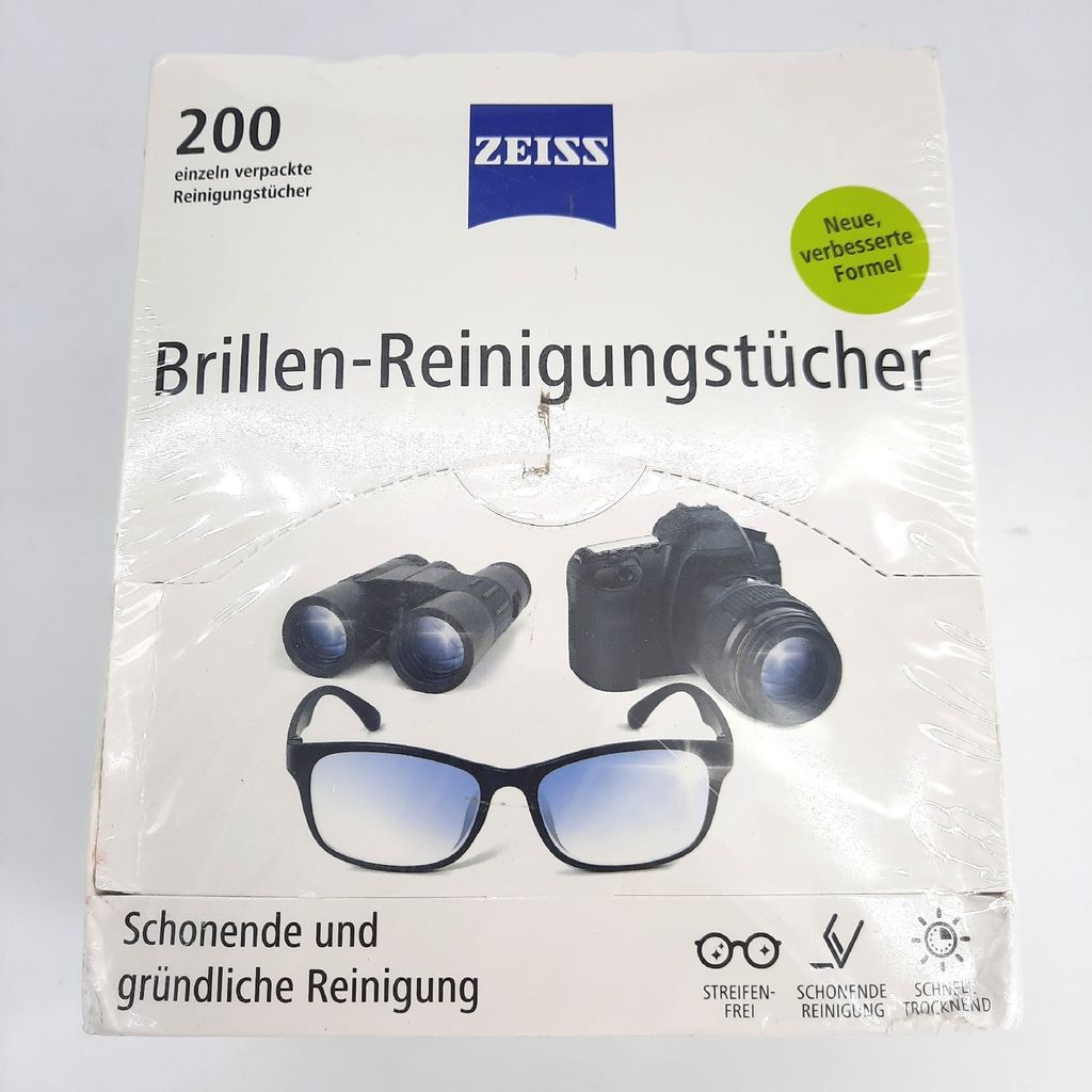 ZEISS Čistiace obrúsky na okuliare 200 kusov Alkoholové Obrázok produktu 6