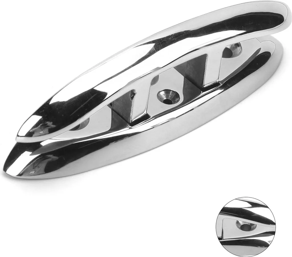 Taquet d'amarrage en acier inoxydable 316 poli miroir spécial milieu marin