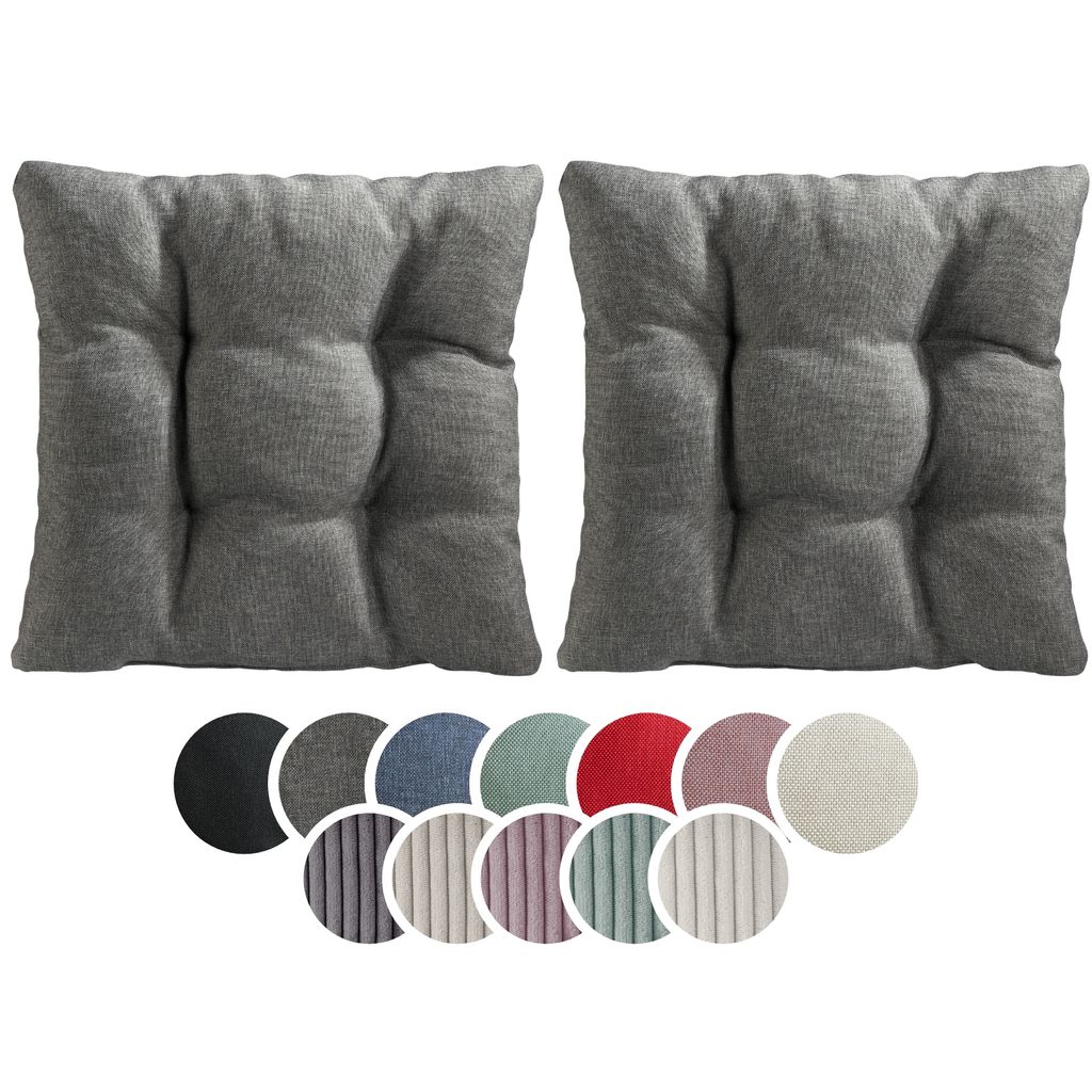 sleepling - Lot de 2 coussins de chaise, coussin d'assise, Image du produit 
