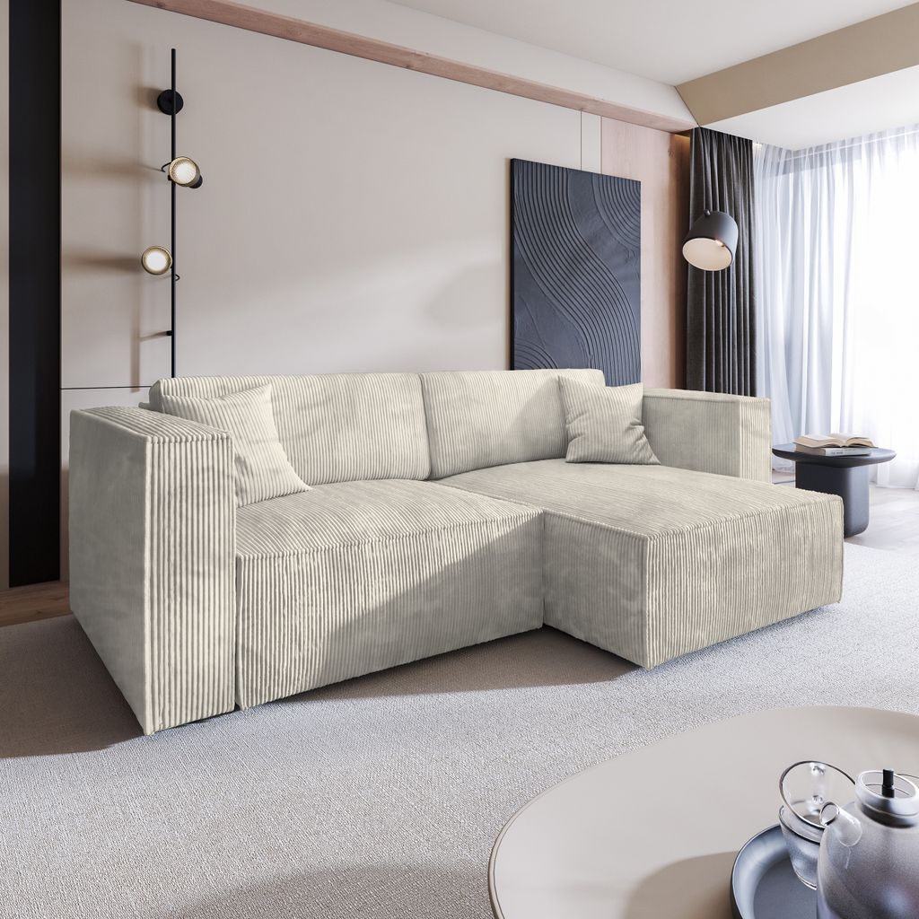 Masseno Ecksofa NERIO P mit Schlaffunktion L-Form, Sofa mit Produktbild 