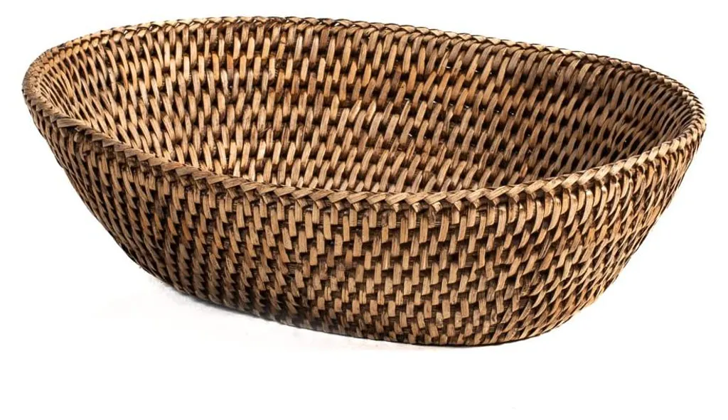 Panier en Rotin Ovale pour Pain et Fruits H&H - Déco Table Nature