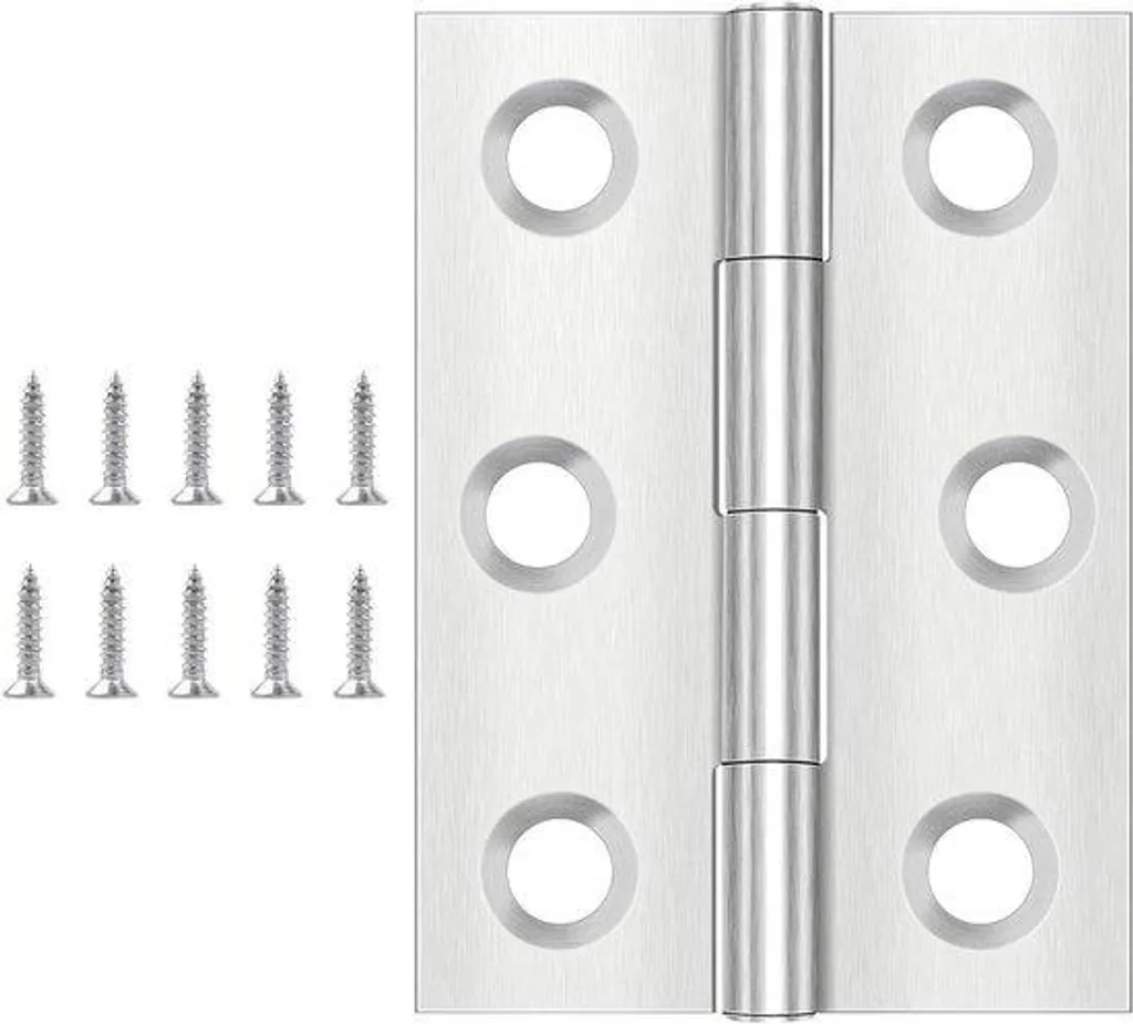 Charnières inox 44x31mm contre la rouille pour portes de placard - Lot 20