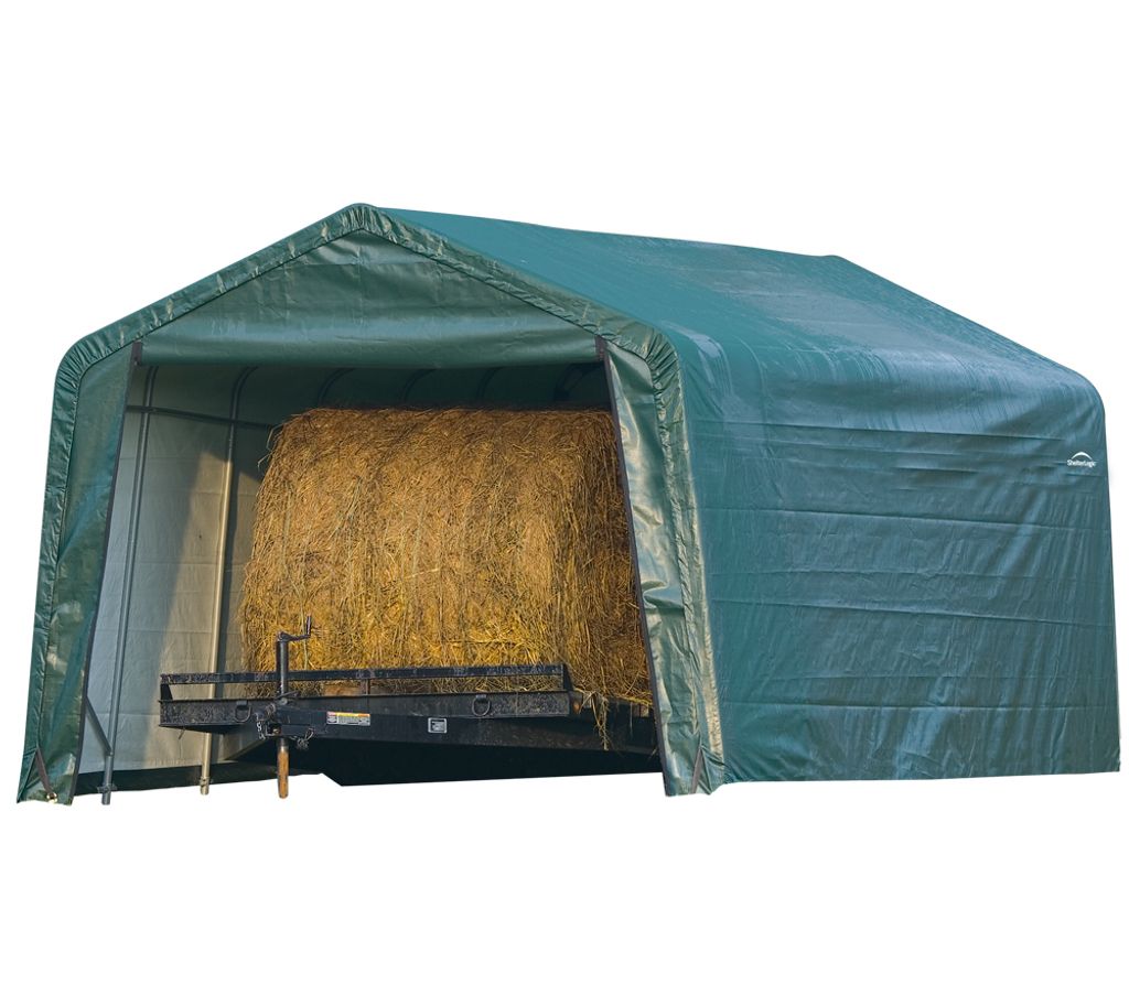 ShelterLogic Folien Weidezelt Zeltgarage Grün 610x380x260 cm