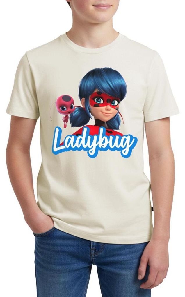 Spreadshirt Miraculous Ladybug Tikki Teenager Premium T-Shirt, 158/164 (12 Jahre), Naturweiß