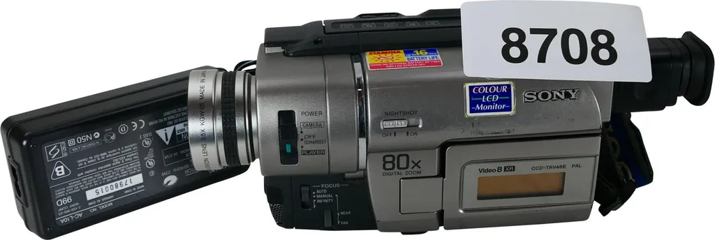 Caméscope Sony CCD-TRV48E Video 8 XR Handycam avec Zoom Numérique 80x