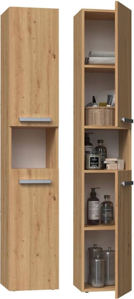BDW Armoire de salle de bain Armoire haute, Armoire de Image du produit 