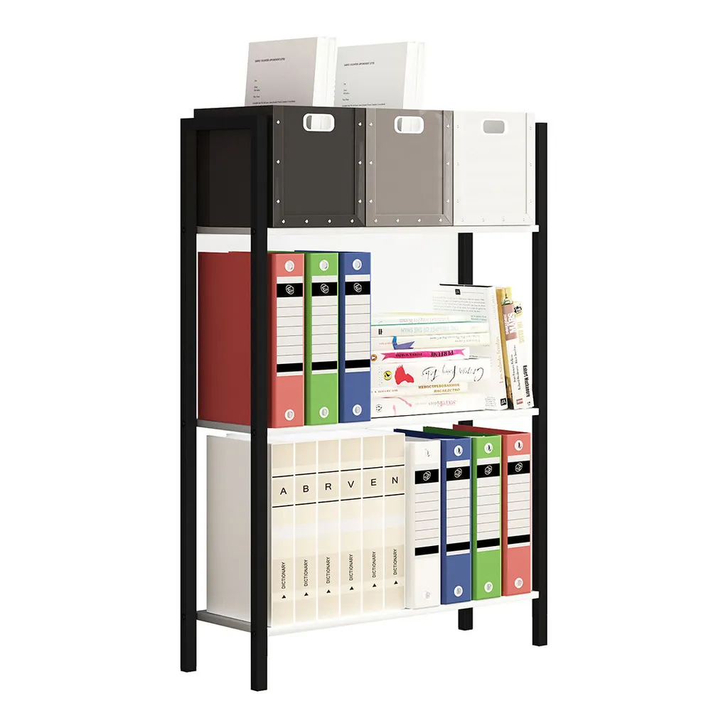 Libreria Flakos Bianco 100x56x24 cm | Mobile Contenitore Ufficio Moderno