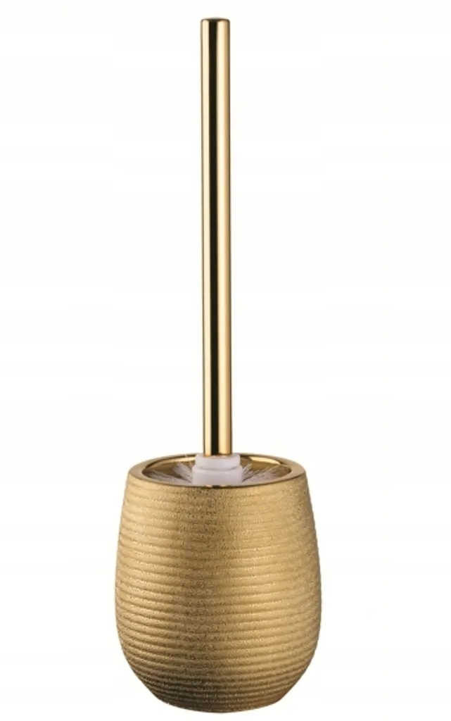 Scopino WC oro economico da terra - Set Pulizia Bagno Oro Chic
