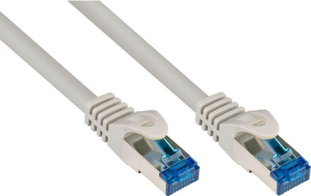 RNS Patchkabel Cat. 6A S/FTP 7,5m grau mit Rastnasenschutz