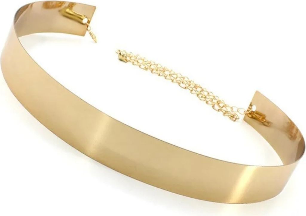 Eleganter Iron Gürtel in Gold - 3,5 cm Breite für Damen Produktbild 