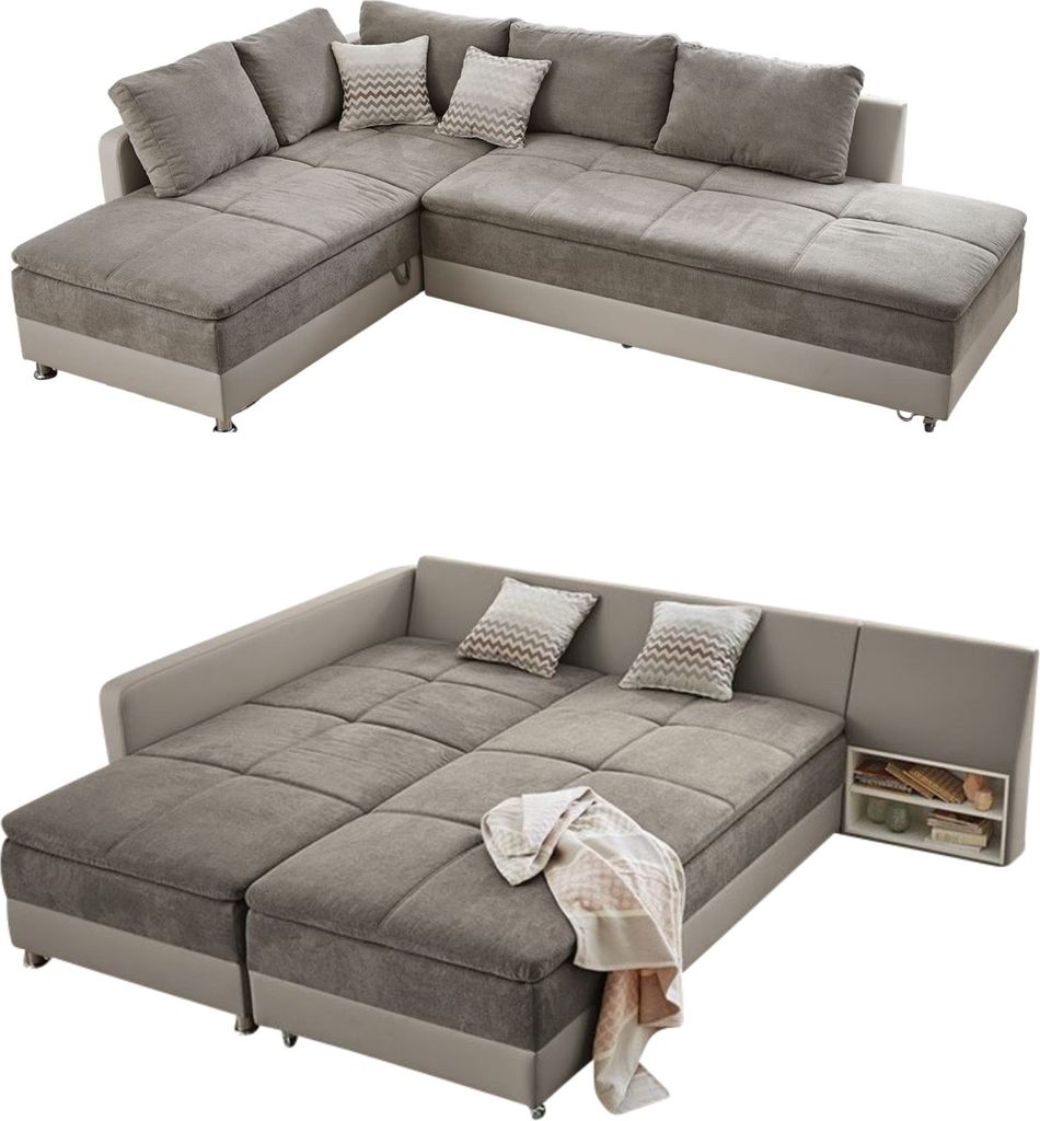ECKSOFA-DAUERSCHLÄFER Doppelbett 306/223/95 cm Boxspring Produktbild 1