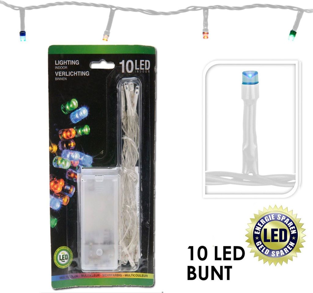 10 LED Lichterkette Weihnachten Beleuchtung Deko, Produktbild 